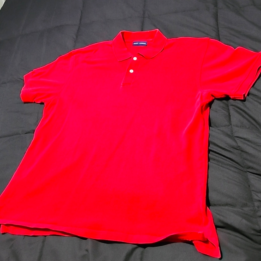 Grant Thomas XL polo shirt- red